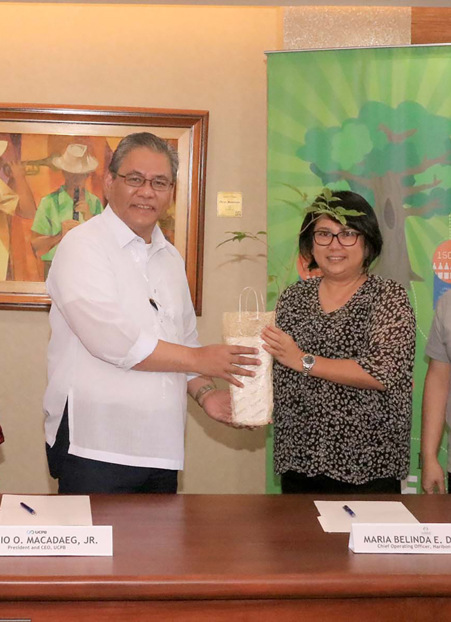 2017 02 02 UCPB haribon partnership UCPB Haribon Seedling Turnover