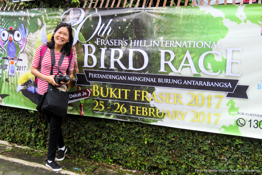 2017 03 16 frasers international bird race Haribon member Liselle Santos