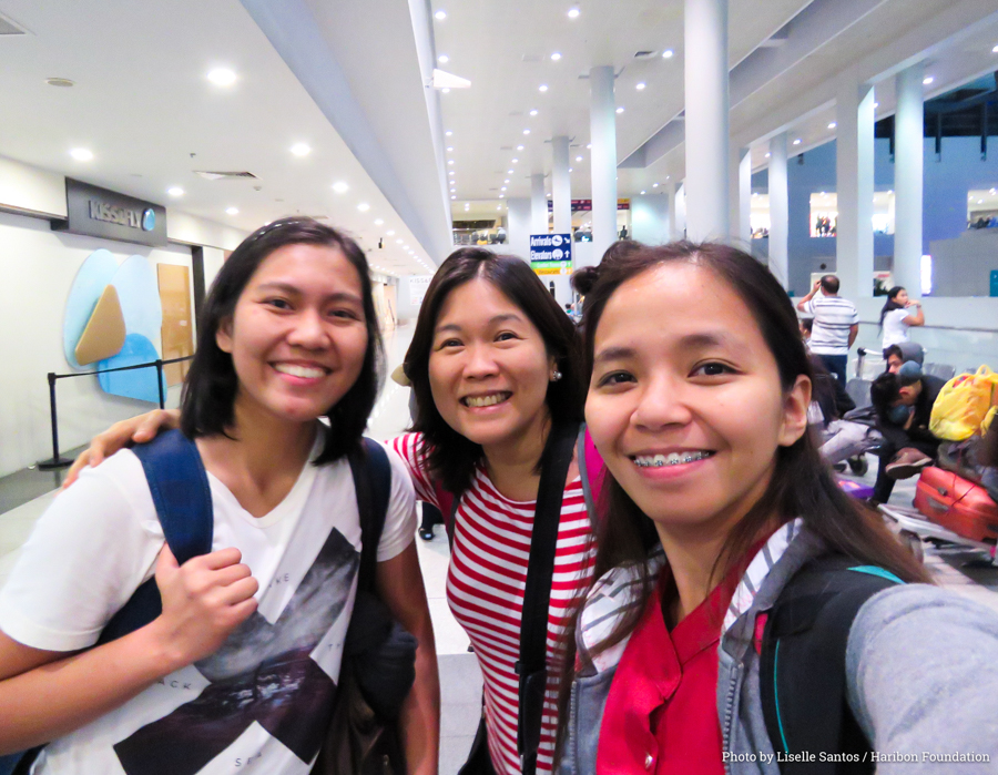 2017 03 16 frasers international bird race L to R Haribon members Heavenly Garcia Liselle Santos and April Enriquez
