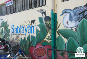 2018 01 24 Sablayan mural featuring mindoro bleeding heart tarictic hornbill